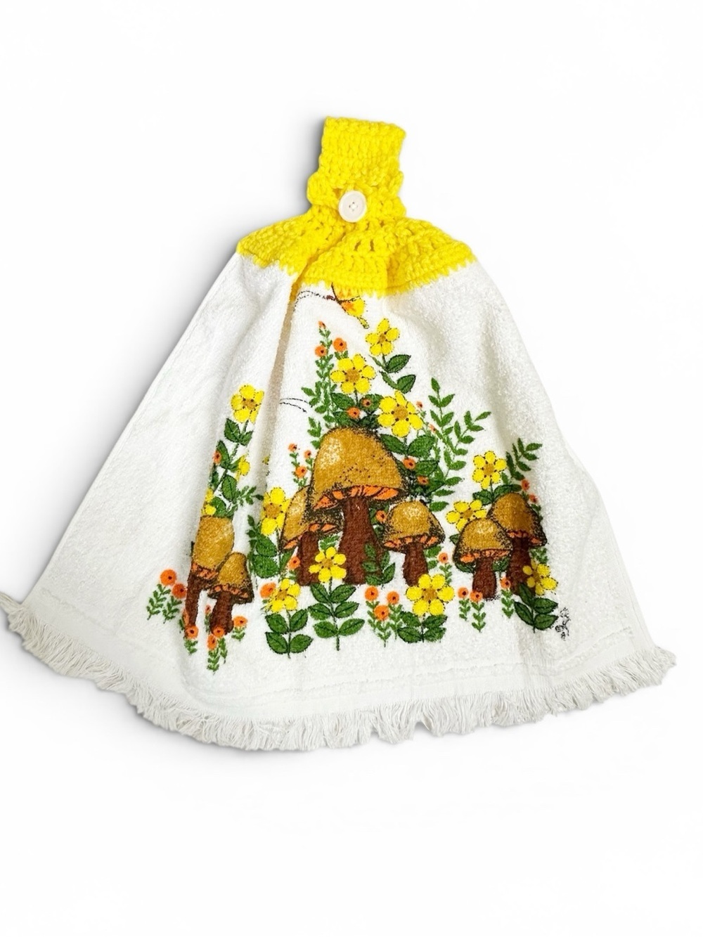 Vintage Mushroom Hand Towel